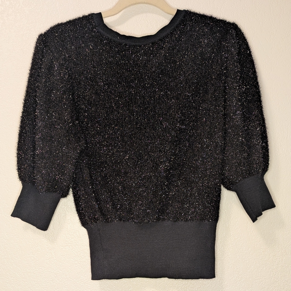 Maeve Anthropologie Pamela Tinsel Shimmer Sweater - Picture 11 of 14